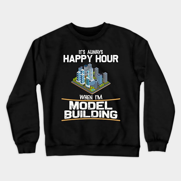 Model Building Happy Hour Crewneck Sweatshirt by White Martian